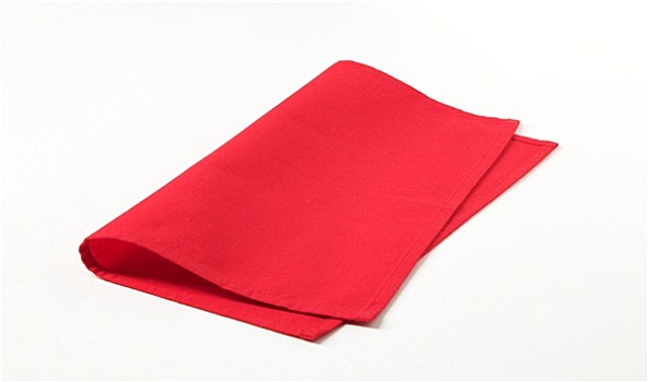 红色,餐巾