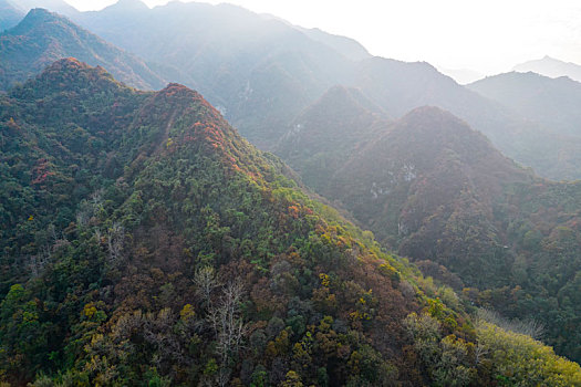 秦岭山秋景