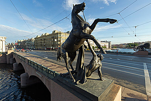马,桥,圣彼得堡
