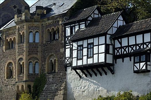 世界遗产,瓦尔堡,德国,图林根州,室内,城堡,建筑