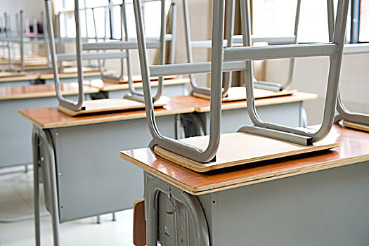 空,教室,椅子,桌子