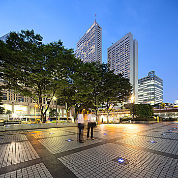 现代建筑,东京,黎明