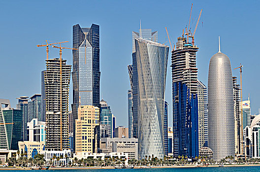 滨海路,水岸,散步场所,多哈,卡塔尔,阿联酋,中东