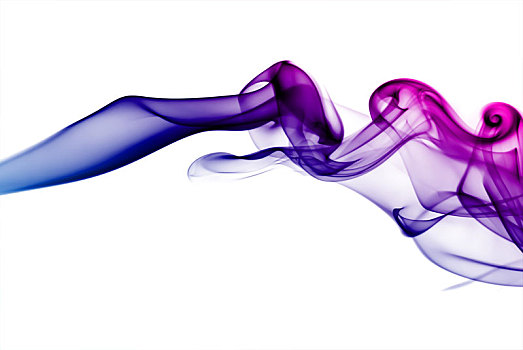 抽象,紫色,蓝色,烟