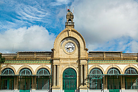 建筑,火车站,塔那那利佛,岛屿,马达加斯加