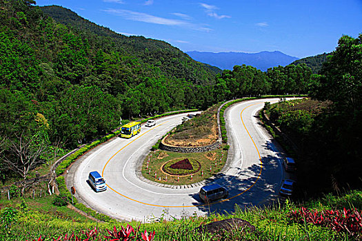 五指山市梯田风光