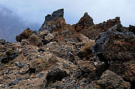 岬角,火山岩