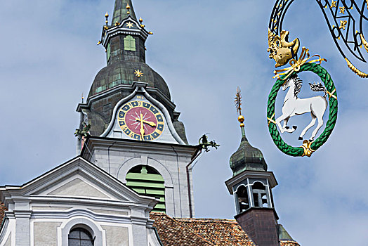 大广场,教区教堂,施维茨,瑞士