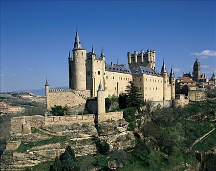 城堡,塞戈维亚,卡斯蒂利亚,西班牙