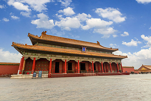 北京故宫的建筑外观图片