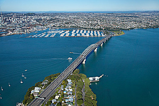 奥克兰海港大桥,港口,奥克兰,北岛,新西兰