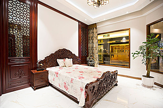 卧室,古典,中式