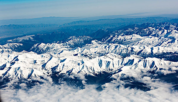 云海,雪山,群山,山脉