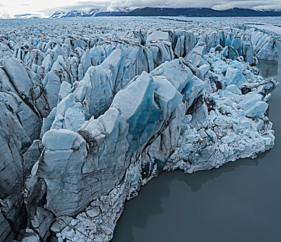 风景,冰河,泻湖,阿拉斯加,美国