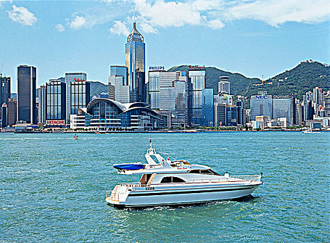 游艇,航行,维多利亚港,香港