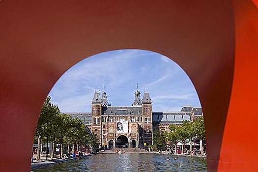 荷兰国立博物馆,博物馆,风景,拱形,阿姆斯特丹,荷兰