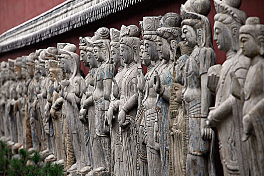 南京,溧水,南京溧水区,周园内的佛像