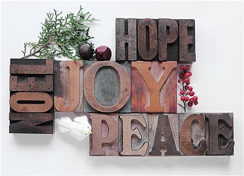 希望,喜悦,平和,圣诞节