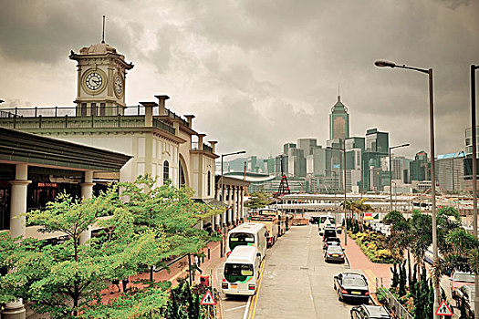 香港,街道,风景