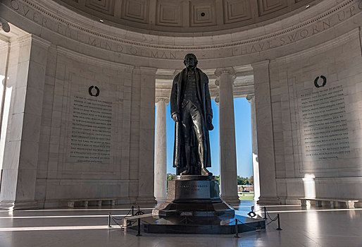 雕塑,杰斐逊,室内,杰佛逊纪念馆,国家广场,华盛顿特区