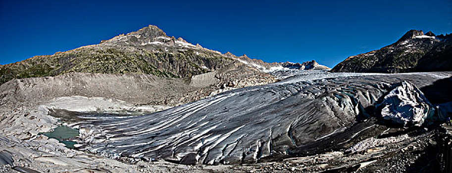 排水槽,冰川,2009年,瑞士,欧洲