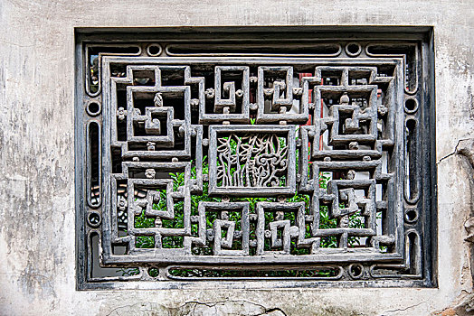 上海市黄浦区豫园墙窗花