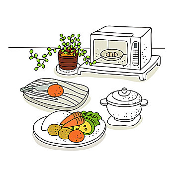 蔬菜,烤炉,背景