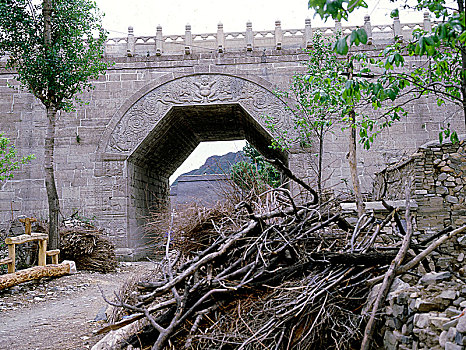 长城,大门,中心,居庸关