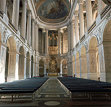 小教堂,室内,凡尔赛宫,16世纪,艺术家,未知
