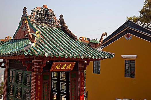 掸邦,风格,神祠,庙宇,新界,香港