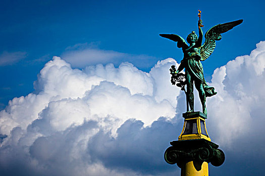 天使,雕塑,桥,布拉格,捷克共和国