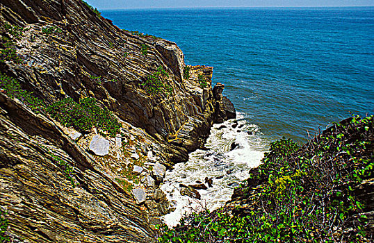 岩石构造,海岸