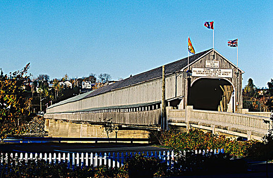 风雨桥,世界,新布兰斯维克,加拿大