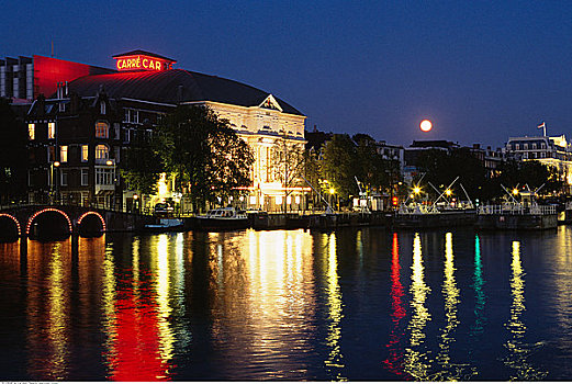 剧院,阿姆斯特河,阿姆斯特丹,荷兰