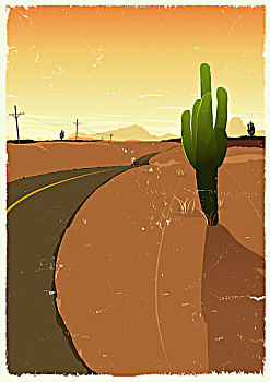 西部沙漠,道路