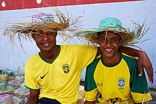 萨尔瓦多,巴伊亚,巴西,销售,草帽