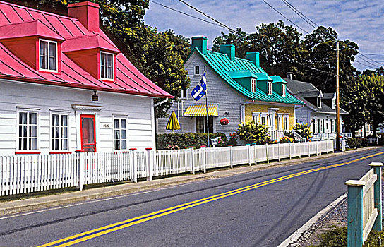 房子,路线,乡村,劳伦斯河,魁北克,加拿大