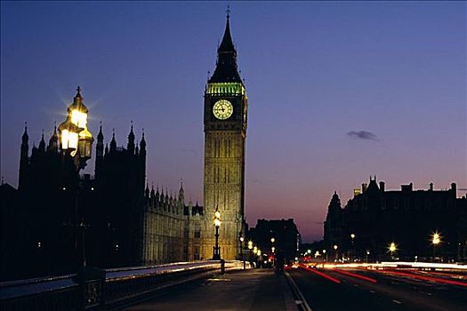 大本钟,议会大厦,伦敦,英格兰