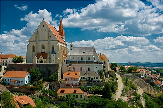 教堂,瓦兹拉夫,小教堂,南摩拉维亚,捷克共和国