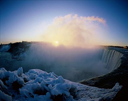尼亚加拉瀑布,马蹄铁瀑布,安大略省,加拿大