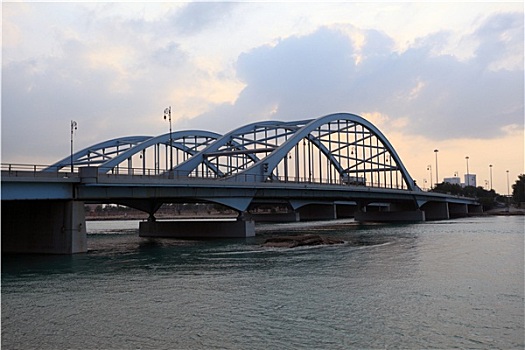 桥,阿布扎比,阿联酋