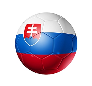 足球,球,斯洛伐克,旗帜