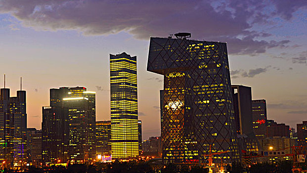 北京cbd夜景
