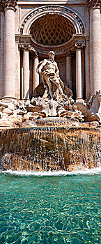 巴洛克,喷泉,罗马,拉齐奥,意大利,欧洲