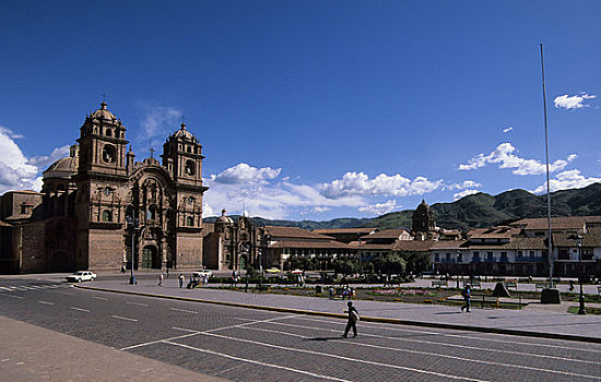 秘鲁,库斯科市,大广场,耶稣,教堂