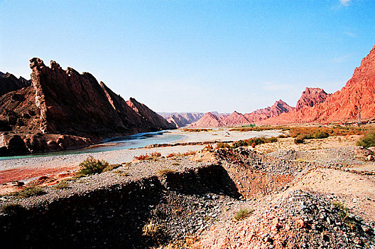 中国,新疆维吾尔自治区天山大峡谷