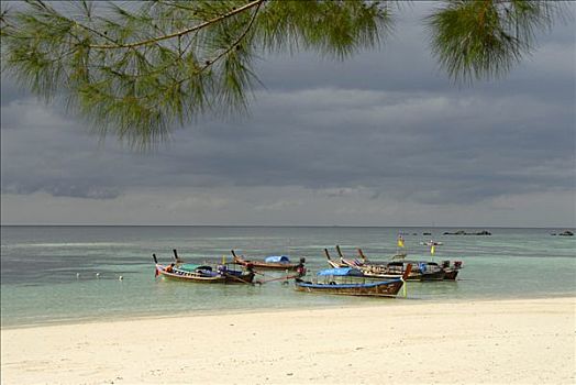 白色,沙滩,苏梅岛,泰国