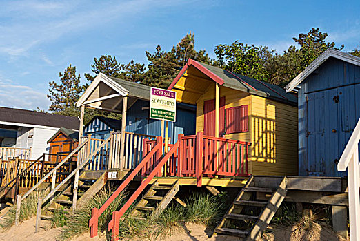 假日,海滩小屋,出售,海洋