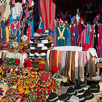 服装店,展示,麦地那,马拉喀什,摩洛哥