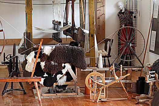 博物馆,绵羊,毛织品,中心,康纳玛拉,戈尔韦郡,爱尔兰,欧洲